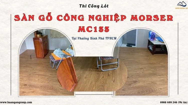 Thi Công Lót Sàn Gỗ Công Nghiệp Morser MC133 Thi Công Lót Sàn Gỗ Công Nghiệp Morser MC133