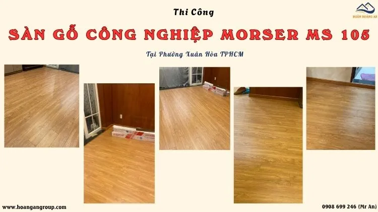 Thi Công Sàn Gỗ Công Nghiệp Morser MS 105 