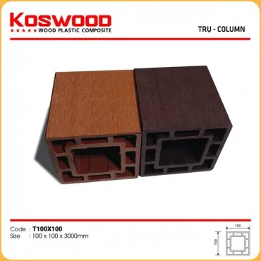 Lam Trụ Pergola Gỗ Nhựa Ngoài Trời Kosmos T100 x 100 