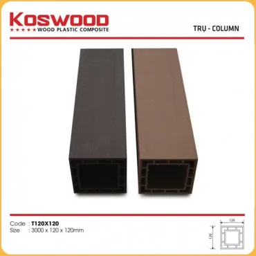Lam Trụ Pergola Gỗ Nhựa Ngoài Trời Kosmos T120 x 120