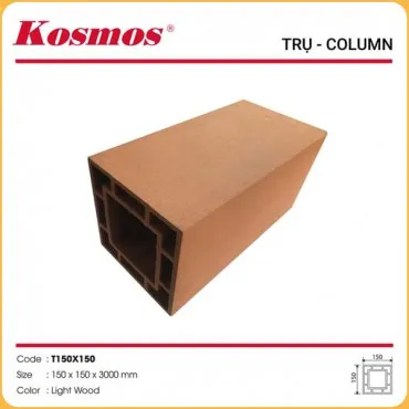 Lam Trụ Pergola Gỗ Nhựa Ngoài Trời Kosmos T150 x 150 Light Wood