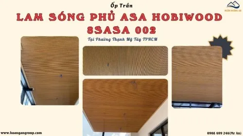 Ốp Trần Lam Sóng Phủ ASA Hobiwood 8SASA 002 Phường Thạnh Mỹ Tây TPHCM
