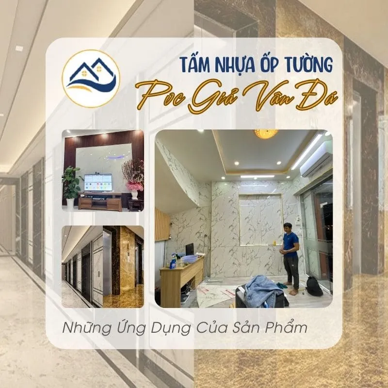 Ứng Dụng Của Tấm Nhựa Ốp Tường PVC Giả Vân Đá Ứng Dụng Của Tấm Nhựa Ốp Tường PVC Giả Vân Đá