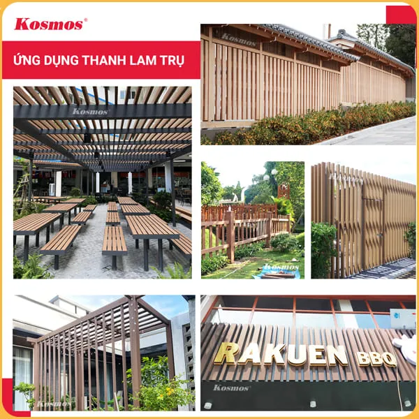 Ứng Dụng Của Thanh Lam Gỗ Nhựa Ngoài Trời Kosmos Ứng Dụng Của Thanh Lam Gỗ Nhựa Ngoài Trời Kosmos