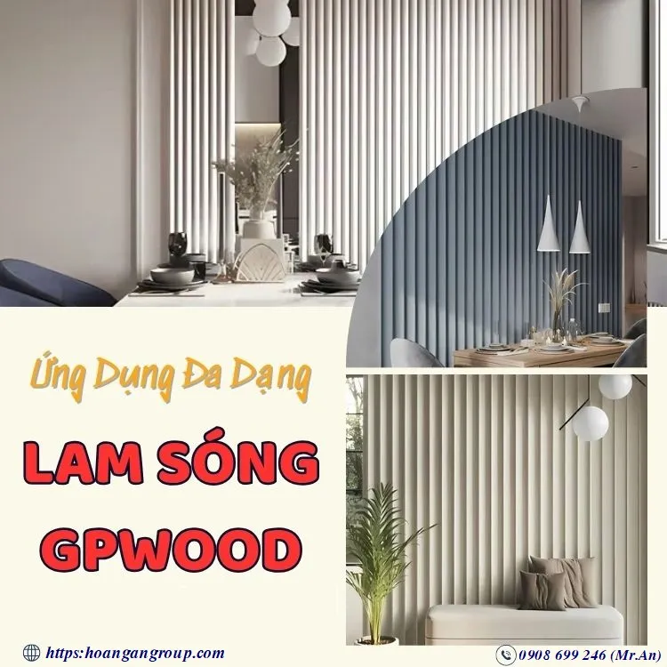 Ứng Dụng lam Sóng Bán Nguyệt GPWood Cho Nội Thất