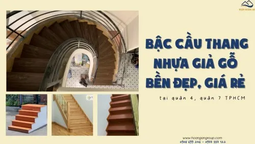 Bậc Cầu Thang Nhựa Giả Gỗ Bền Đẹp, Giá Rẻ Tại Quận 4, Quận 7 TPHCM