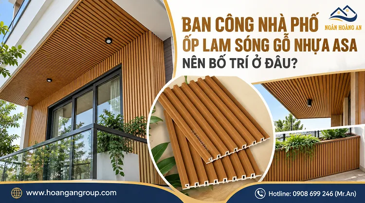 Ban Công Nhà Phố Ốp Lam Sóng Gỗ Nhựa ASA Nên Bố Trí Ở Đâu?