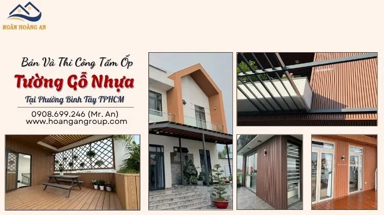 Bán Và Thi Công Tấm Ốp Tường Gỗ Nhựa Tại Phường Bình Tây TPHCM