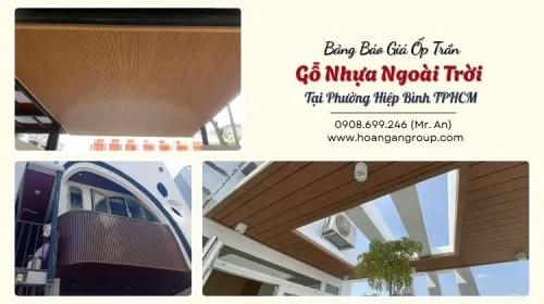 Bảng Báo Giá Ốp Trần Gỗ Nhựa Ngoài Trời Tại Phường Hiệp Bình TPHCM