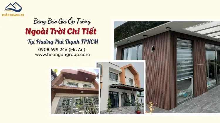 Bảng Báo Giá Ốp Tường Ngoài Trời Chi Tiết Tại Phường Phú Thạnh TPHCM