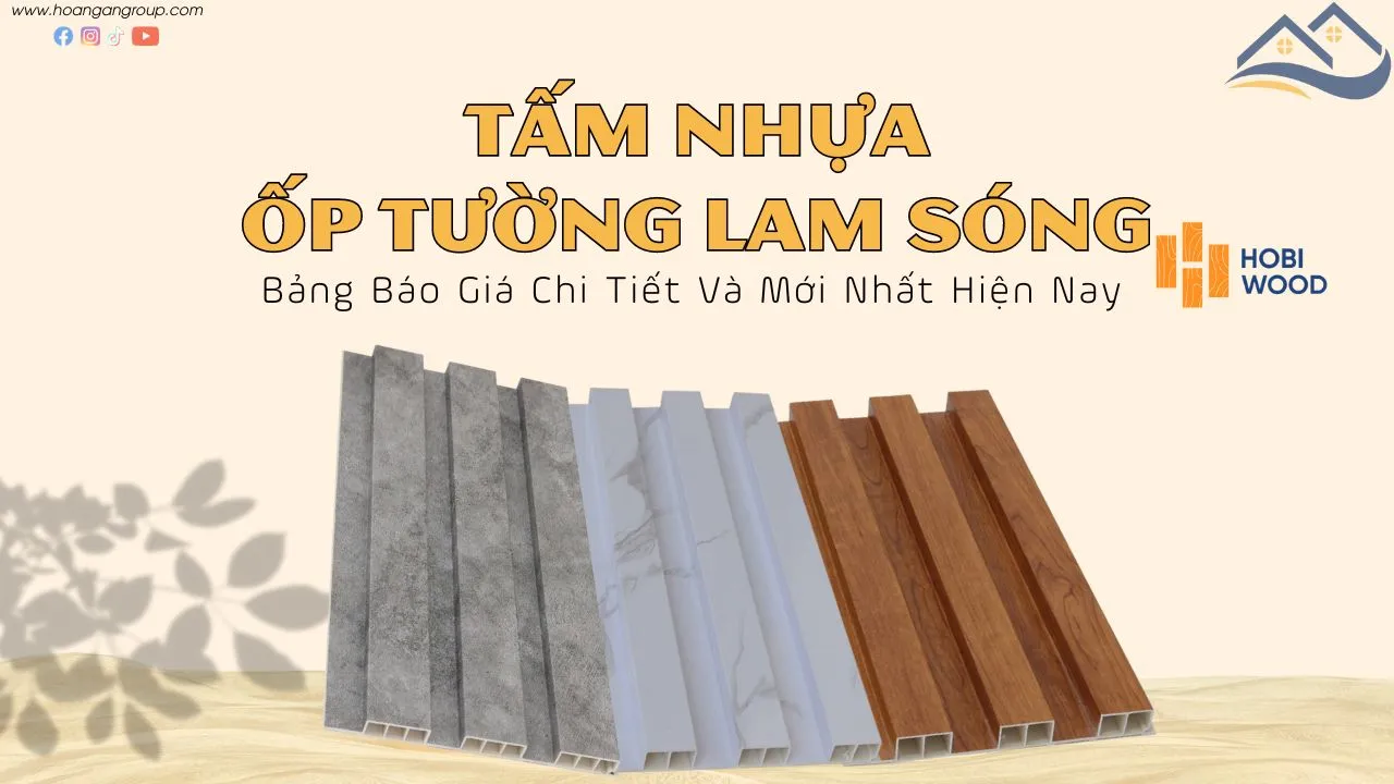 Bảng Báo Giá Tấm Nhựa Ốp Tường Lam Sóng Giả Gỗ, Giả Bê Tông Hobi Wood