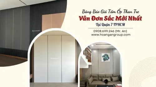 Bảng Báo Giá Tấm Ốp Than Tre Vân Đơn Sắc Mới Nhất Tại Quận 7 TPHCM