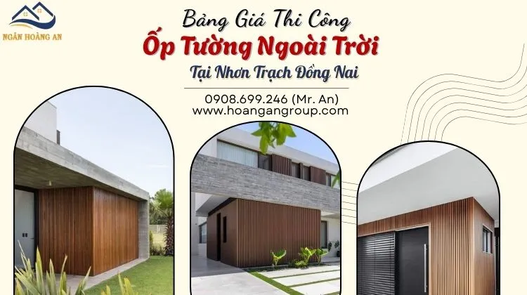 Bảng Báo Giá Thi Công Ốp Tường Gỗ Nhựa Ngoài Trời Bảng Báo Giá Thi Công Ốp Tường Gỗ Nhựa Ngoài Trời