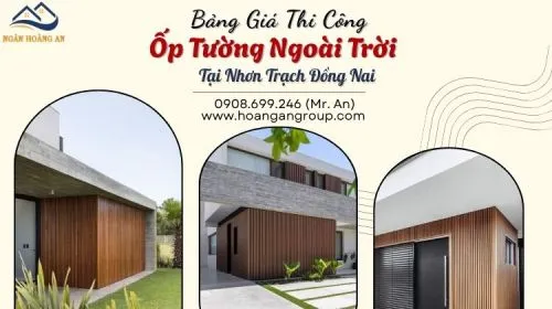 Mua Và Thi Công Ốp Tường Gỗ Nhựa Ngoài Trời Tại Nhơn Trạch Đồng Nai