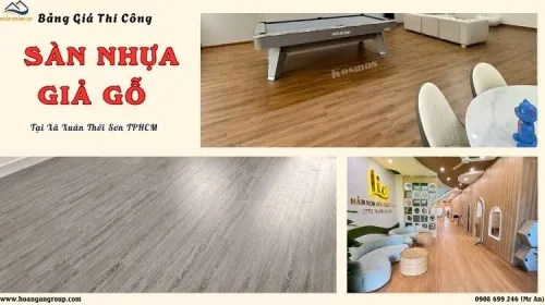 Bảng Báo Giá Thi Công Sàn Nhựa Giả Gỗ Tại Xã Xuân Thới Sơn TPHCM