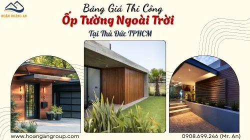 Thi Công Ốp Tường Lam Sóng Gỗ Nhựa Ngoài Trời Tại Thủ Đức TPHCM