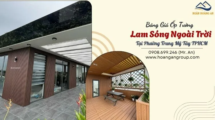 Bảng Giá Ốp Tường Lam Sóng Ngoài Trời Tại Phường Trung Mỹ Tây TPHCM