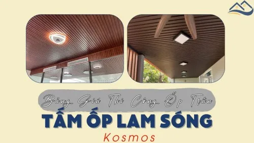 Giá Thi Công Hoàn Thiện Ốp Trần Bằng Tấm Nhựa Lam Sóng Kosmos