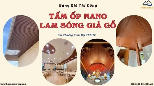Bảng Giá Thi Công Tấm Nano, Lam Sóng Nhựa Tại Phường Vĩnh Hội TPHCM