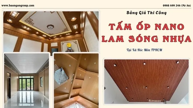 Bảng Giá Thi Công Tấm Ốp Nano, Lam Sóng Giả Gỗ Tại Xã Hóc Môn TPHCM Bảng Giá Thi Công Tấm Ốp Nano, Lam Sóng Giả Gỗ Tại Xã Hóc Môn TPHCM