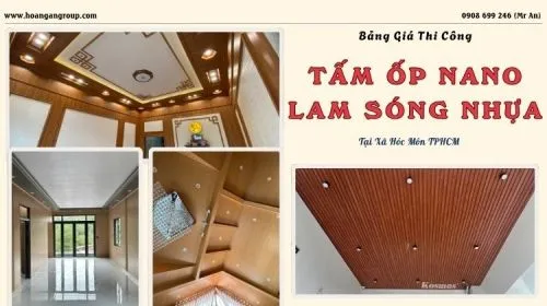 Bảng Giá Thi Công Tấm Ốp Nano, Lam Sóng Giả Gỗ Tại Xã Hóc Môn TPHCM