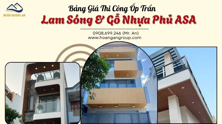 Bảng Giá Trọn Gói Ốp Trần Lam Sóng Gỗ Nhựa Phủ ASA Bảng Giá Trọn Gói Ốp Trần Lam Sóng Gỗ Nhựa Phủ ASA