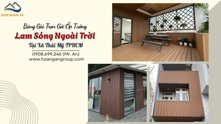 Bảng Giá Trọn Gói Ốp Tường Lam Sóng Ngoài Trời Tại Xã Thái Mỹ TPHCM