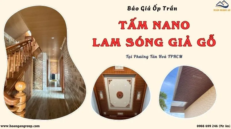 Báo Giá Ốp Trần Tấm Nano, Lam Sóng Trọn Gói Tại Phường Tân Hòa TPHCM