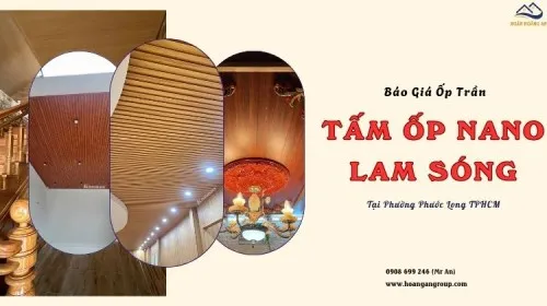 Báo Giá Ốp Trần Tấm Nhựa Nano, Lam Sóng Tại Phường Phước Long TPHCM