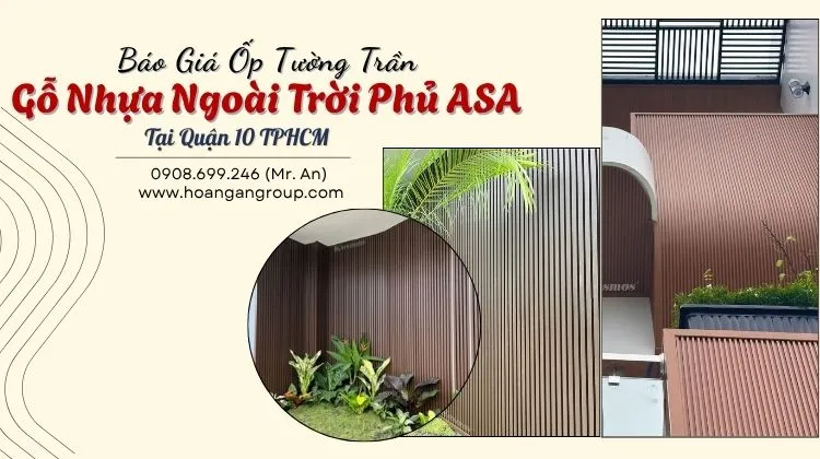 Báo Giá Ốp Tường Trần Gỗ Nhựa Ngoài Trời Phủ ASA 