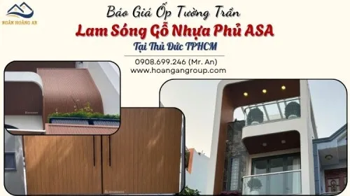 Báo Giá Ốp Tường Trần Lam Sóng Gỗ Nhựa Phủ ASA Tại Thủ Đức TPHCM