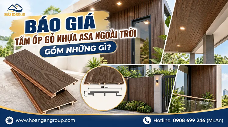 Báo Giá Tấm Ốp Gỗ Nhựa ASA Ngoài Trời Gồm Những Gì?