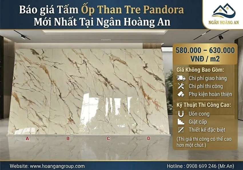 Báo Giá Tấm Ốp Than Tre Pandora Mới Nhất Tại Ngân Hoàng An