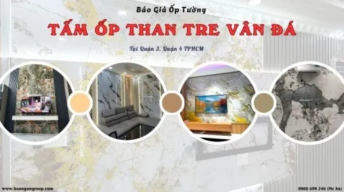 Báo Giá Tấm Ốp Tường Than Tre Vân Đá Tại Quận 3, Quận 4 TPHCM