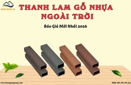 Báo Giá Thanh Lam Gỗ Nhựa Ngoài Trời Làm Cổng Mới Nhất 2026