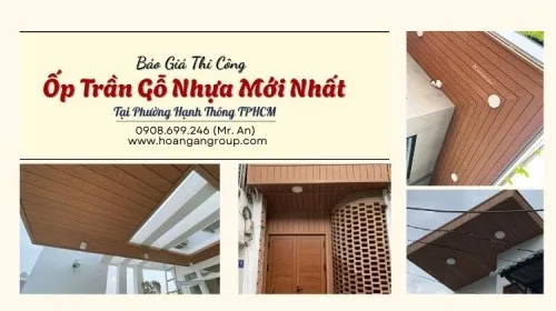 Báo Giá Thi Công Ốp Trần Gỗ Nhựa Mới Nhất Tại Phường Hạnh Thông TPHCM