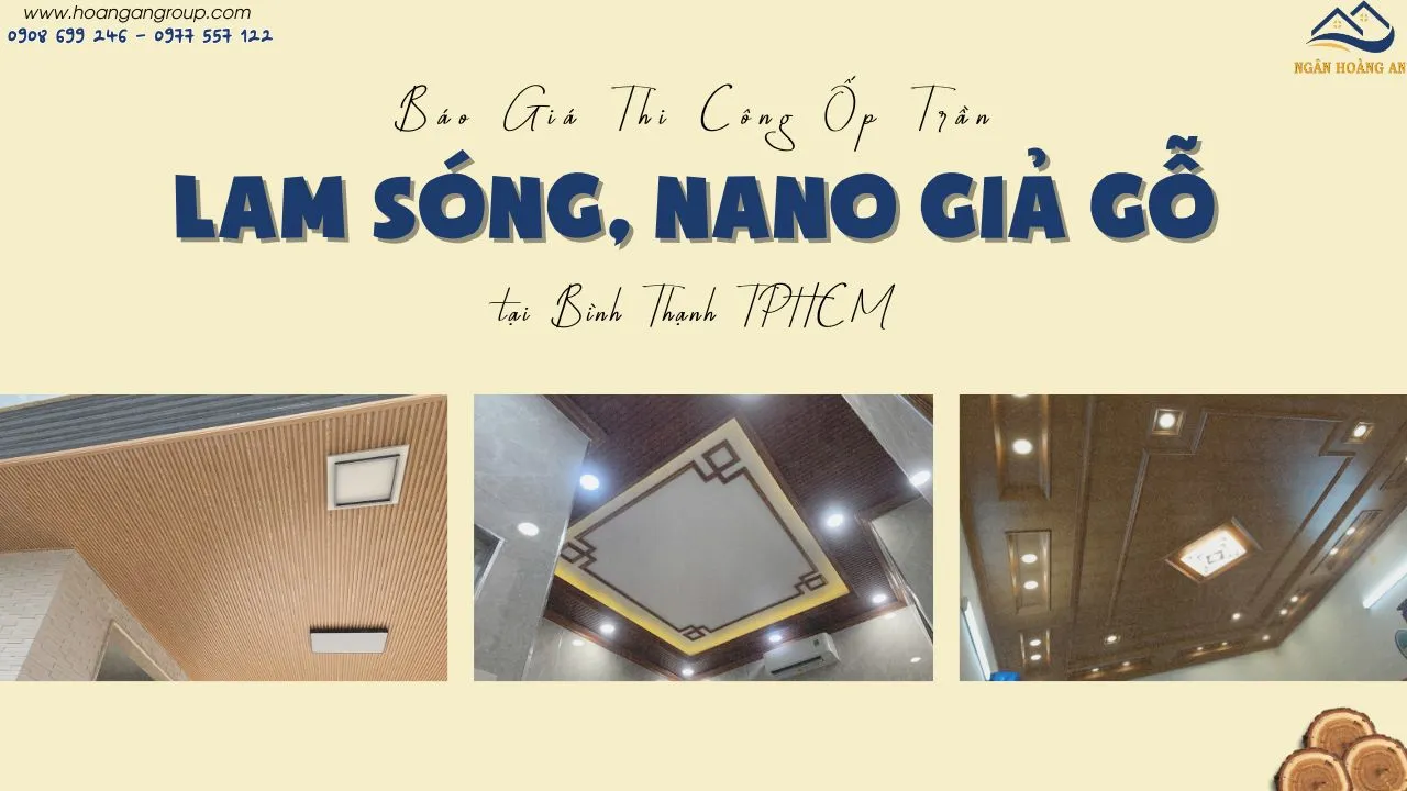 Thi Công Ốp Tường Tấm Ốp Nhựa Giả Gỗ, Giả Đá Tại Bình Thạnh TPHCM