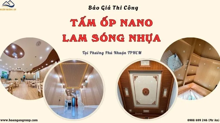 Báo Giá Thi Công Ốp Trần Nano, Lam Sóng Tại Phường Phú Nhuận TPHCM Báo Giá Thi Công Ốp Trần Nano, Lam Sóng Tại Phường Phú Nhuận TPHCM