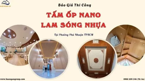 Báo Giá Thi Công Ốp Trần Nano, Lam Sóng Tại Phường Phú Nhuận TPHCM