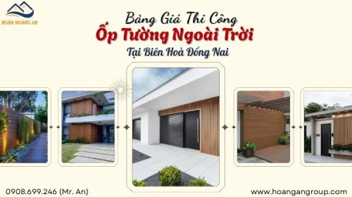 Thi Công Trọn Gói Ốp Tường Gỗ Nhựa Ngoài Trời Tại Biên Hoà Đồng Nai