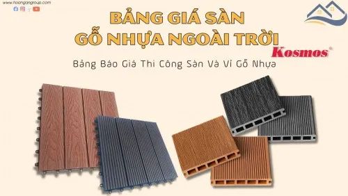 Báo Giá Thi Công Sàn Gỗ Nhựa Ngoài Trời Composite Kosmos Mới Nhất