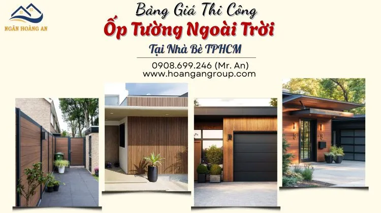 Báo Giá Thi Công Trọn Gói Ốp Tường Lam Sóng Ngoài Trời