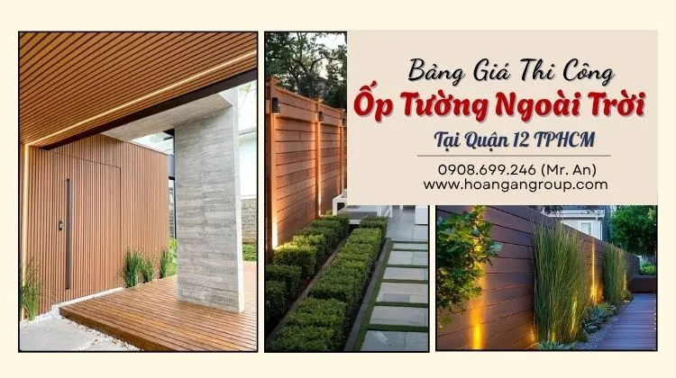 Báo Giá Thi Công Trọn Gói Ốp Tường Lam Sóng Gỗ nhựa Ngoài Trời