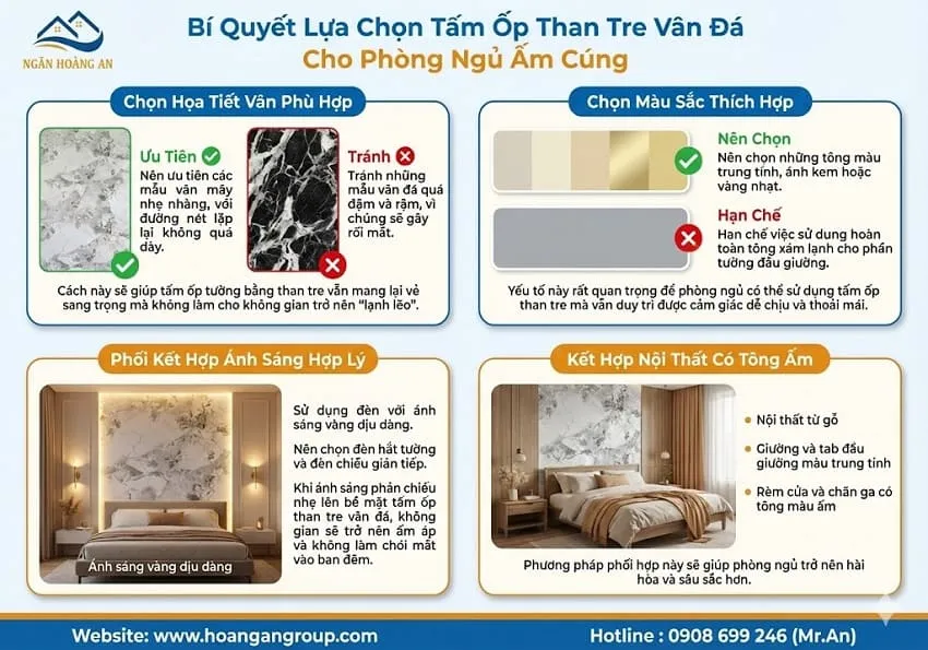Bí Quyết Lựa Chọn Tấm Ốp Than Tre Vân Đá Cho Phòng Ngủ Ấm Cúng