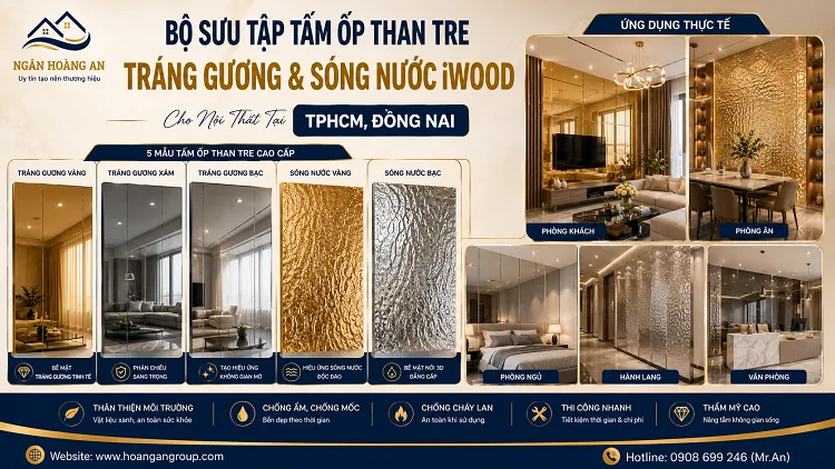 Bộ Sưu Tập Than Tre Tráng Gương & Sóng Nước iWood Cho Nội Thất TPHCM, Đồng Nai