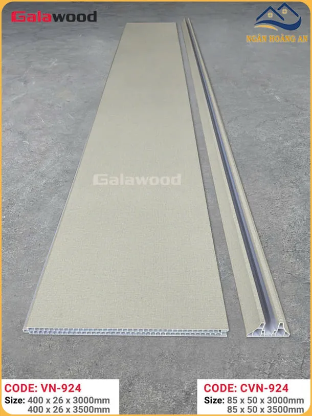 Bộ Vách Ngăn 2 Mặt Nhựa Giả Gỗ Ngăn Phòng Galawood 924
