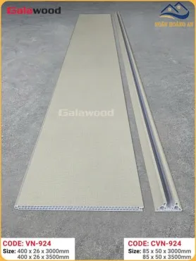 Bộ Vách Ngăn 2 Mặt Nhựa Giả Gỗ Ngăn Phòng Galawood 924