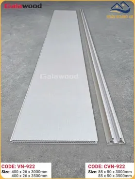 Bộ Vách Ngăn Phòng Nhựa PVC Giả Gỗ Galawood 922