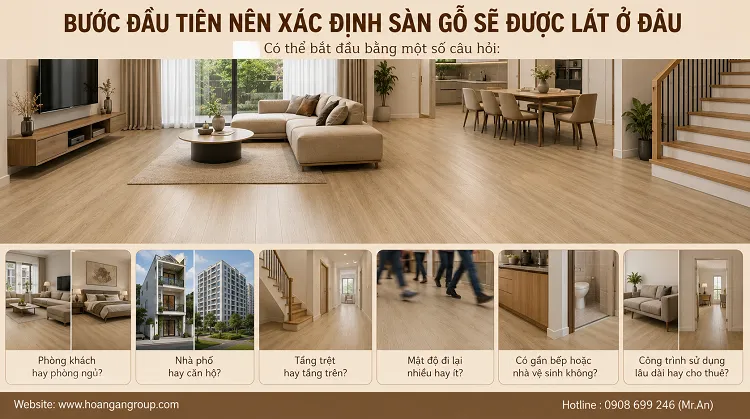 Bước Đầu Tiên Nên Xác Định Sàn Gỗ Sẽ Được Lát Ở Đâu Bước Đầu Tiên Nên Xác Định Sàn Gỗ Sẽ Được Lát Ở Đâu