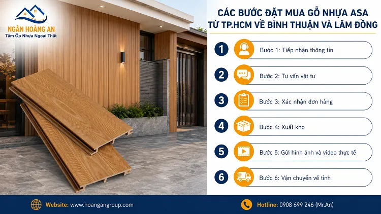 Các Bước Đặt Mua Gỗ Nhựa ASA Từ TP.HCM Về Bình Thuận Và Lâm Đồng Các Bước Đặt Mua Gỗ Nhựa ASA Từ TP.HCM Về Bình Thuận Và Lâm Đồng